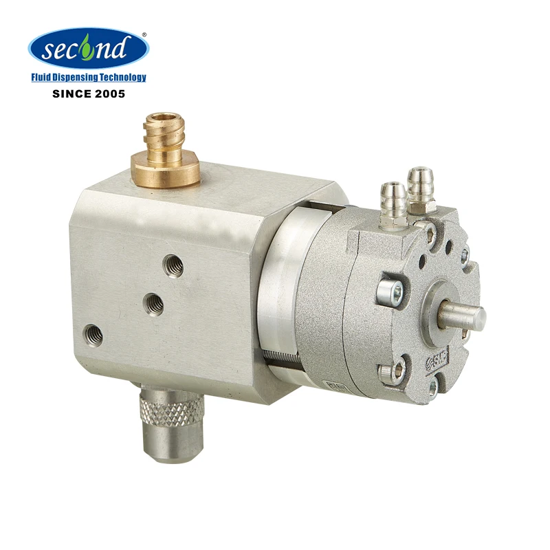 Pneumatic rotary Ceramic EMI Silicone glue valve automated dispensing valve for high viscosity(Mounting part not included)