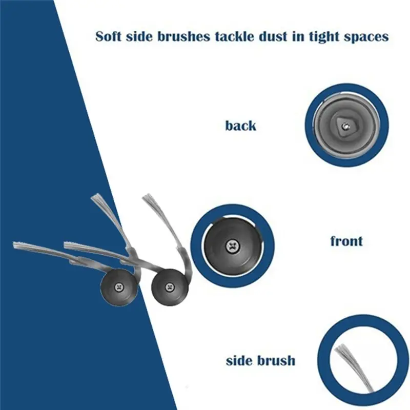 TCF Accessories Kit for Roborock Qrevo for Edge S5A, Main Side Brush Hepa Filter Dust Bag Mop Cloth Replacement Parts