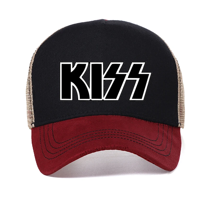 Rock Band Kiss hat Men Women Fashion Cotton baseball cap Summer Trend Cap New Youth Joker Mesh Breathable Trucker Hat