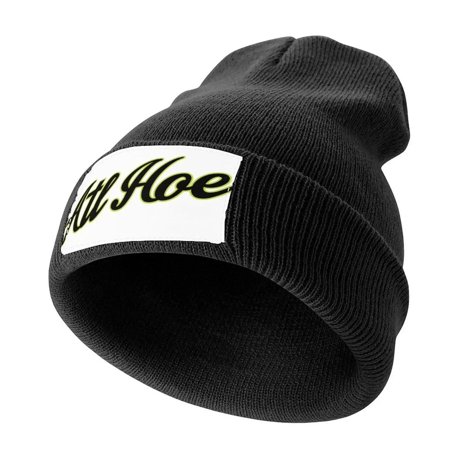 

ATL HOE - Black & Neon on Black Knitted Cap tea Hat Rave Luxury Brand Hat Man For The Sun Women's Beach Outlet 2025 Men's