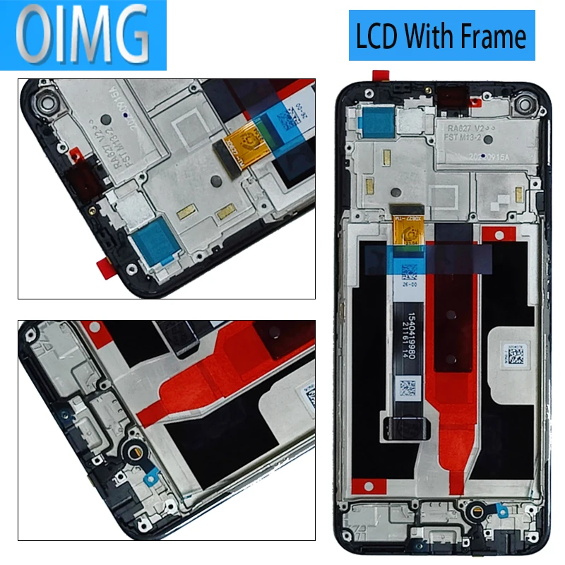 For Realme Narzo 30 5G RMX3242 Original LCD Display Touch Screen With Frame Digitizer Assembly Replacement Parts