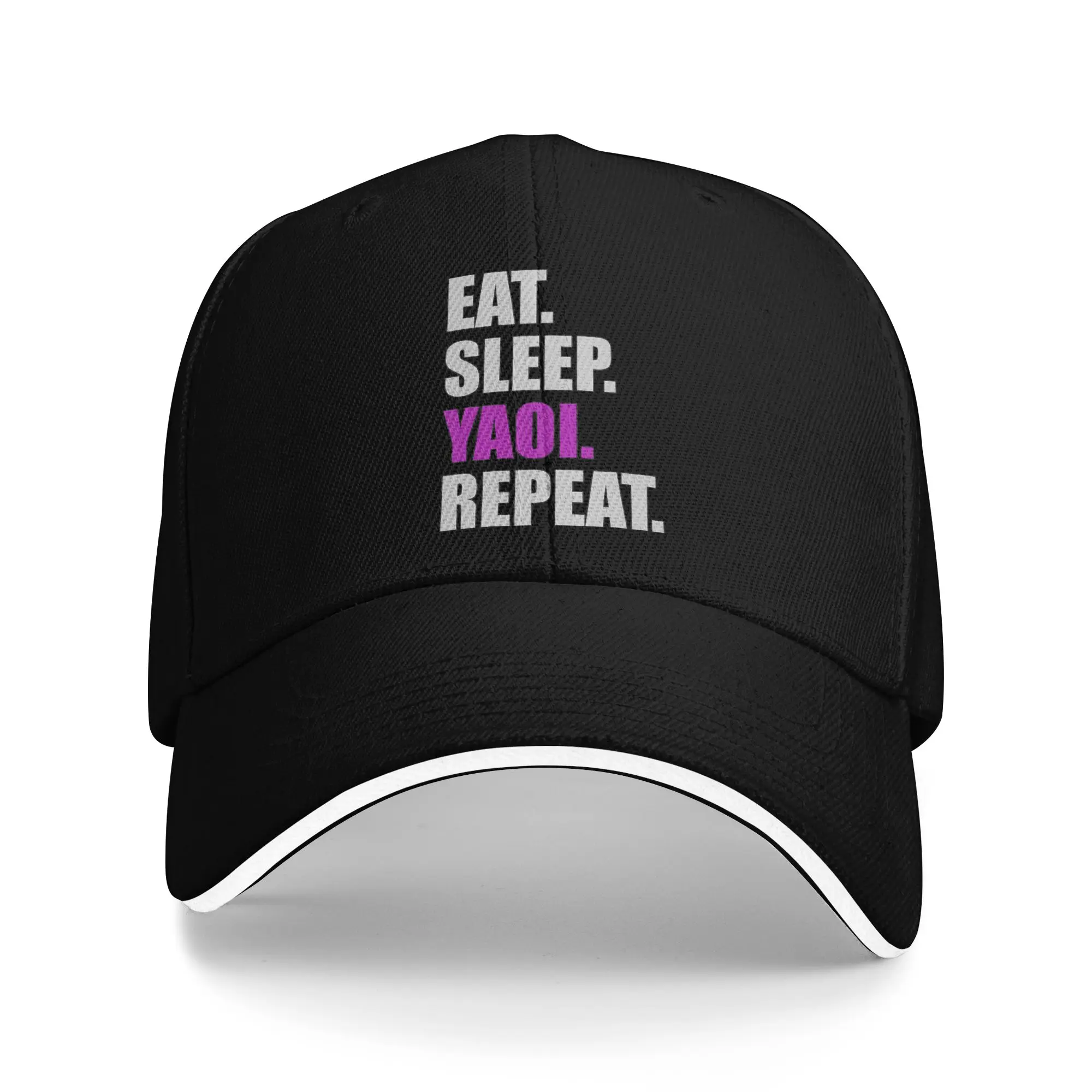 Unisex Eat Sleep Yaoi Repeat Outdoor Hat  Adjustable Baseball Caps New Baseball Cap Sunscreen Hats