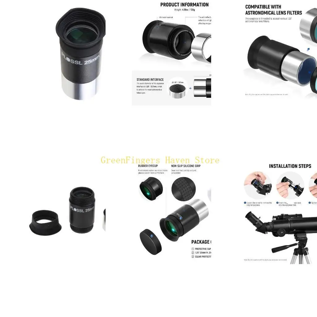 

F68D Eyepiece Lens 25mm 40° Apparent Field Astronomy Accessories