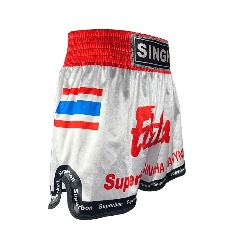 

Muay Thai Boxing orts Adult Children's Martial Arts MMA Pants ex Sport Training orts Trendy Polyester Fiber Loose Fit