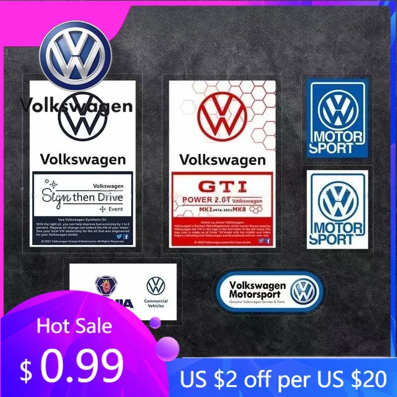 

Спойлеры с крыльями для Volkswagen Golf Passat Polo T5 Magotan Touran Arteon Scirocco, декоративная эмблема, наклейки JDM, статическая голова автомобиля