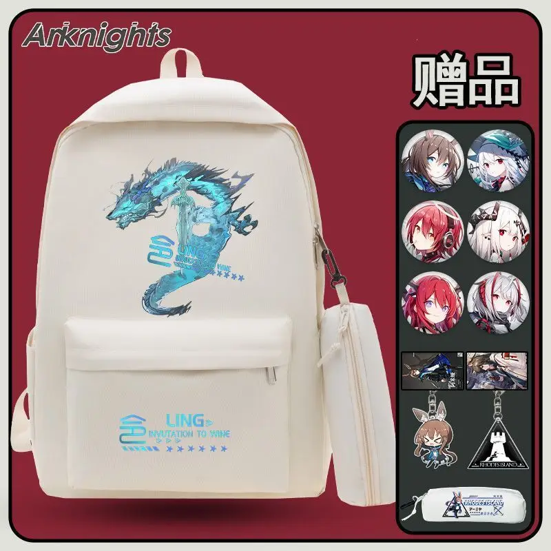 Arknights Anime Backpack Casual Unisex Fashion Versatile Large Capacity School Bag For Students Anime