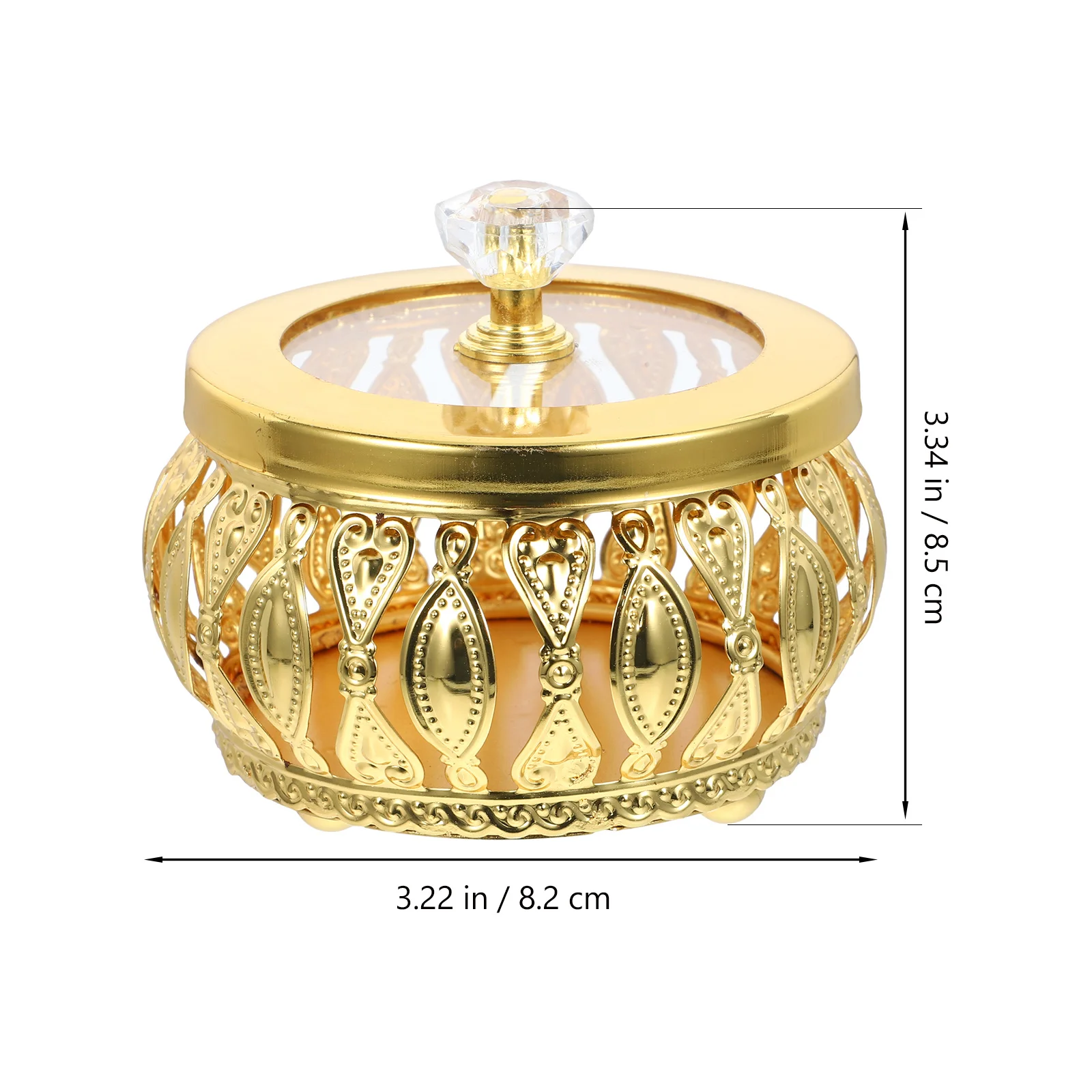 

Decorative Candy Box Middle Eastern Style Eid Snacks Container Metal Tray for Birthday Wedding Parties Dried Fruit Nuts