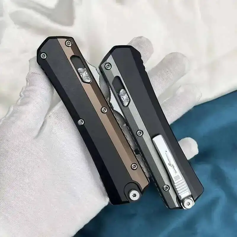 

Glykon OTF Tech Knife, M390 EDC Blade, Automatic Pocket Knives, Aluminum Alloy Handle, Military Tactical Defense Tools