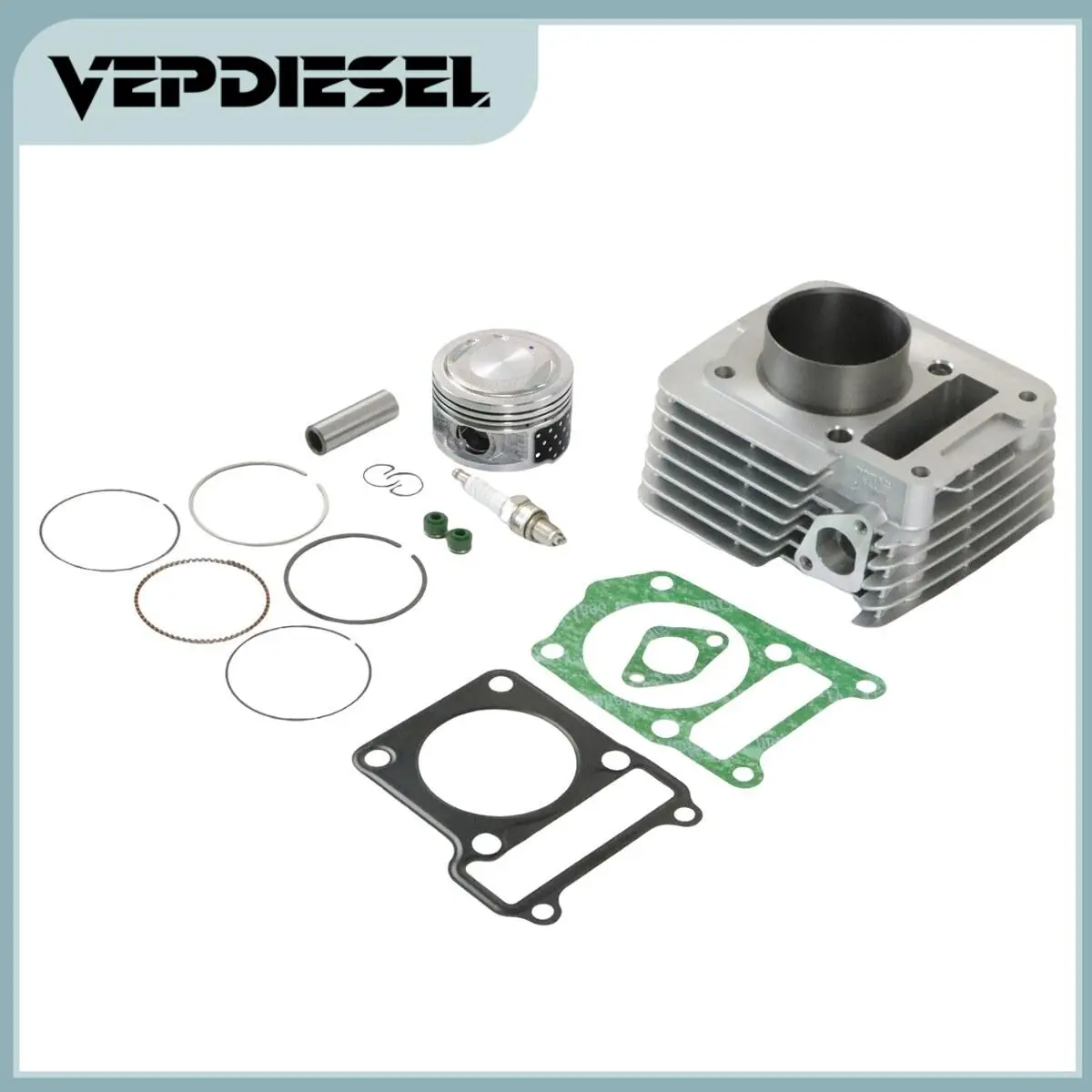 

1set Big Bore Cylinder Rings Top End Kit 57mm For 2002-2005 Yamaha TTR125 TTR125E TTR 125 TT-R 125 LE