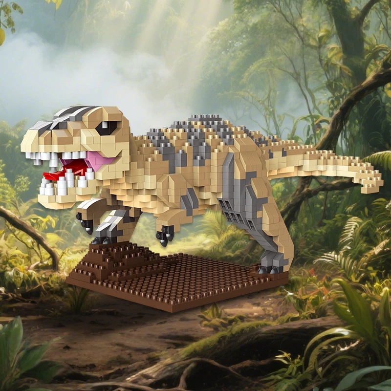 

Серия динозавров Юрского периода, собранные строительные блоки-тираннозавр Рекс и моделирующие модели Велоцираптора, детская подарочная игрушка