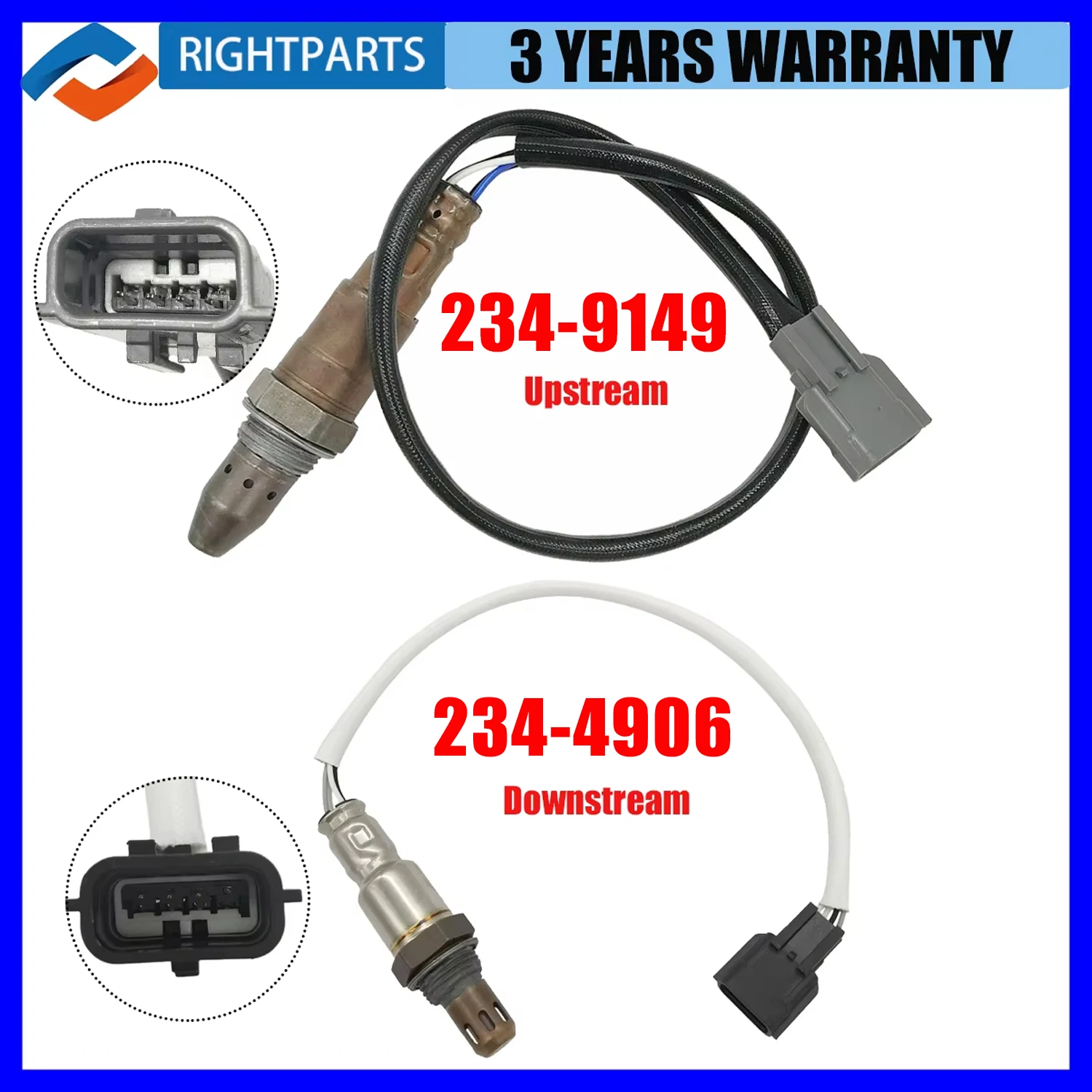 New Up+Downstream Oxygen O2 Sensor For 2014 2015 2016 2017 2018 2019 Nissan Rogue 2.5L 234-9149 234-4906 22693-4CL0A 226A0-9BF0B