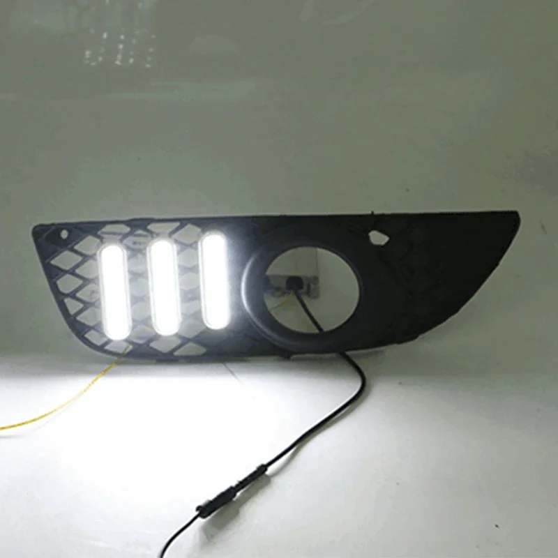 1 Set For Mitsubishi Lancer EX 2009 2010 2011 2012 2013 2014 LED DRL Daytime Running Lights Daylight Fog Head Lamp