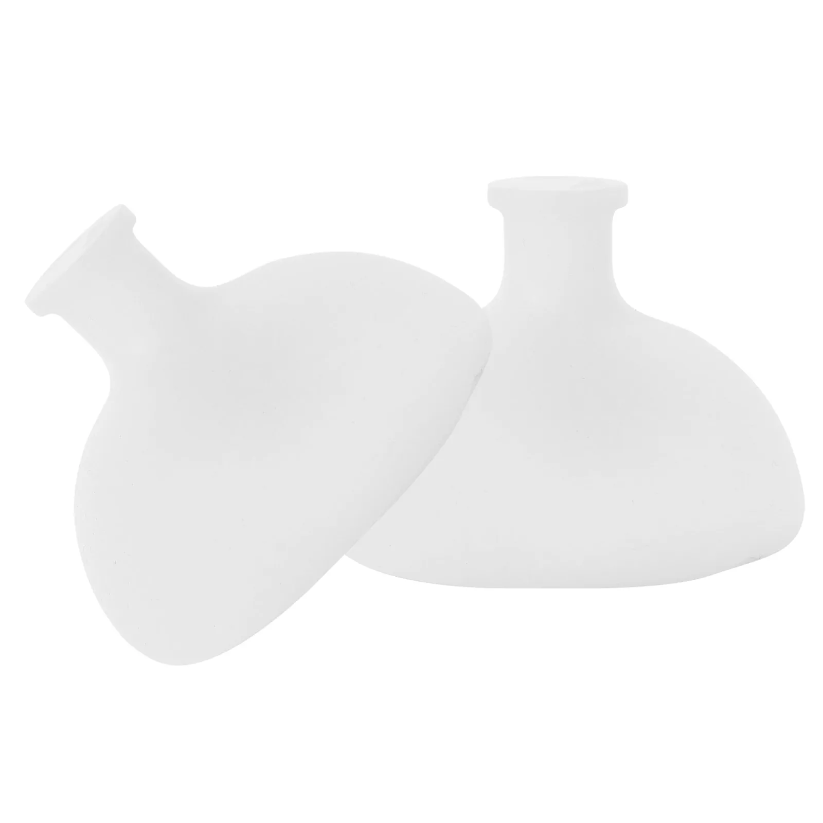 

2pcs White Baby Back Patter Sputum Spitting Cup Massager Silicone Hiccup Phlegm Patting Tool Ergonomic Design Uniform Stress