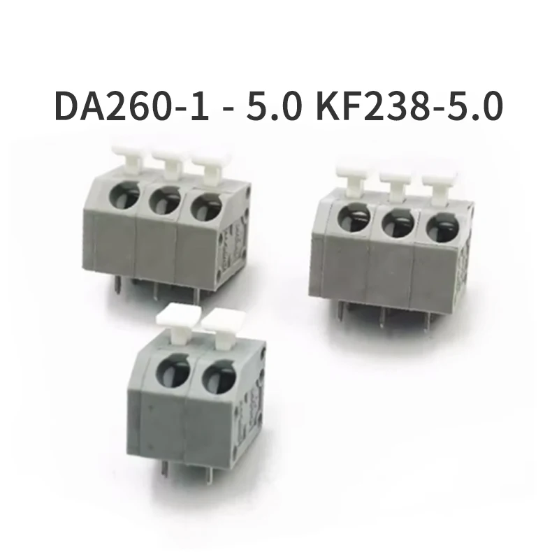 

(1 Piece) DA260-1 - 5.0 KF238-5.0 Screwless PCB terminal block bevelled to 2.5 square wires Push type 2P 3P 4P ~ 12P