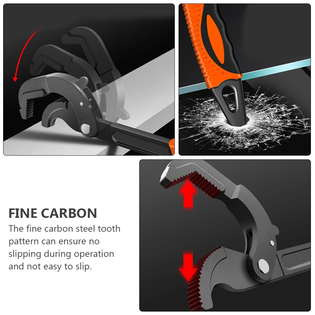 

Multi-Functional Wrench Adjustable Universal 14-30Mm Pipe Wrench Pliers Forged High Carbon Steel Sturdy Grip Rust Resistant