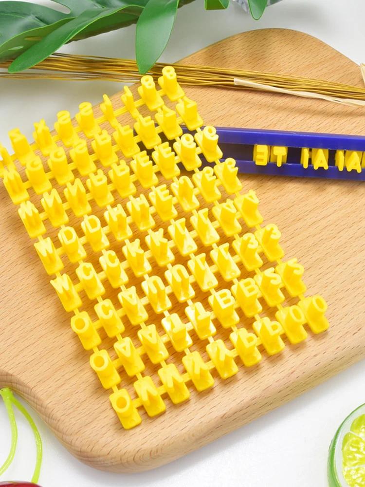 1set Buchstaben Anzahl Cookie Form Alphabet Presse Stempel DIY Druck Präge Form Kekse Cutter Kuchen Backen Werkzeug Zubehör – Detail 6