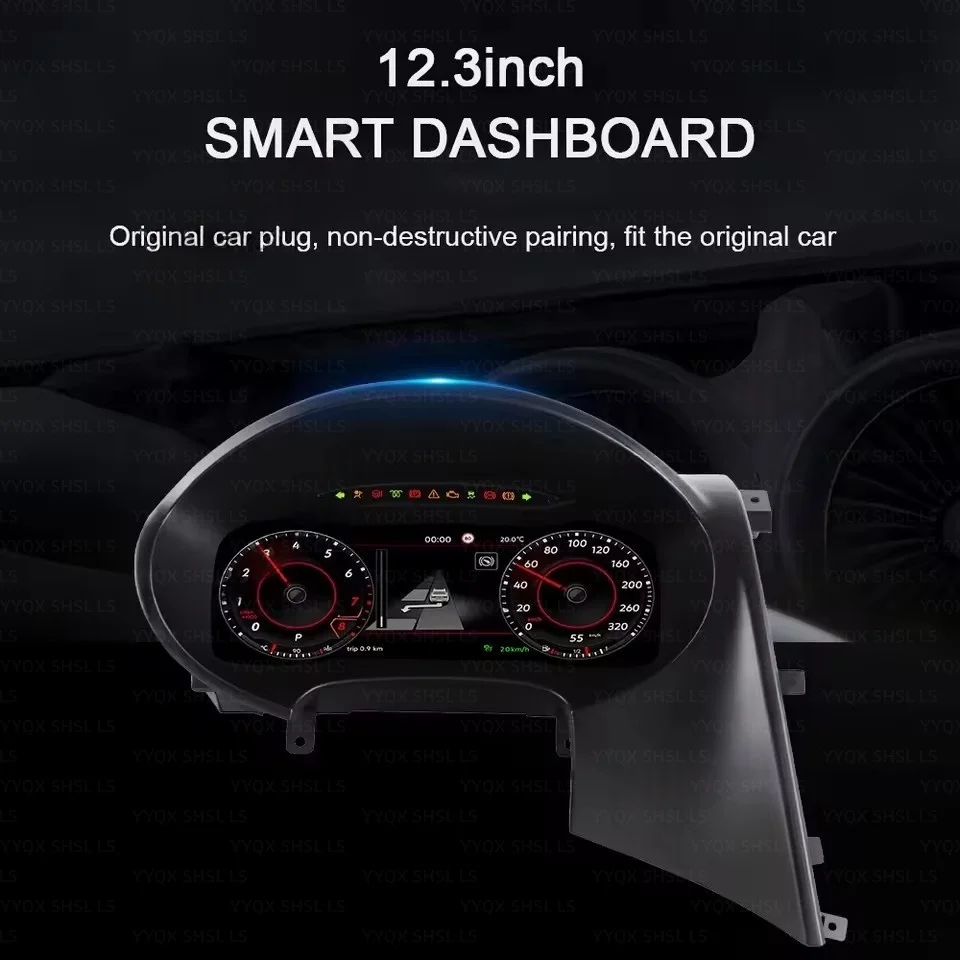 

12.3 Inch For VW SEAT Leon 2009~2012 LCD Car Digital Dashboard Cluster Virtual Instrument Dashboard Panel Lossless installation