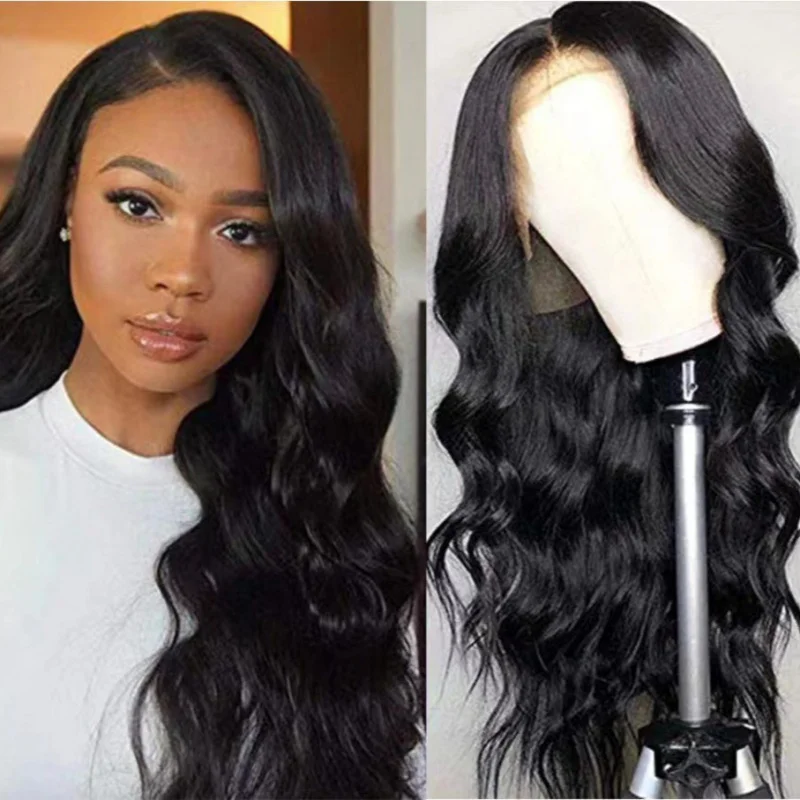 

European and American Fashion Wig for Women, African Black Small Curly Button Mesh Synthetic Long Curly Wig, In Stock