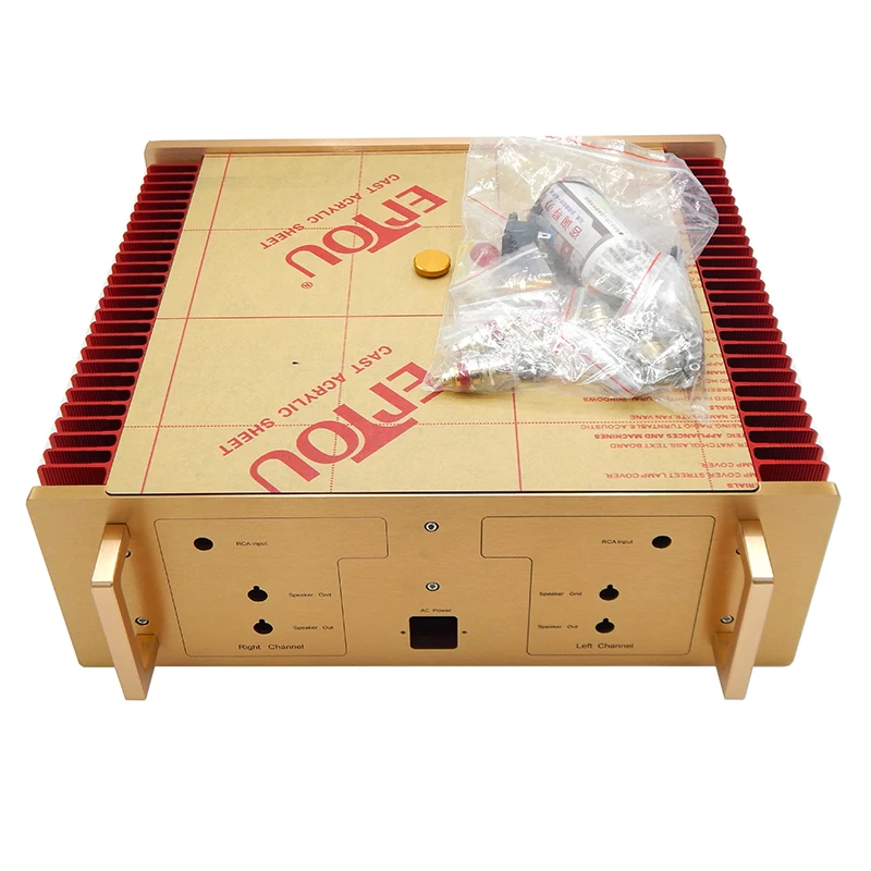 Pure Class A Power แอมป์ของเปลือกตัวถังอลูมิเนียม NHB-108 DIY เคสอลูมิเนียมทั้งหมด440*430*160มม