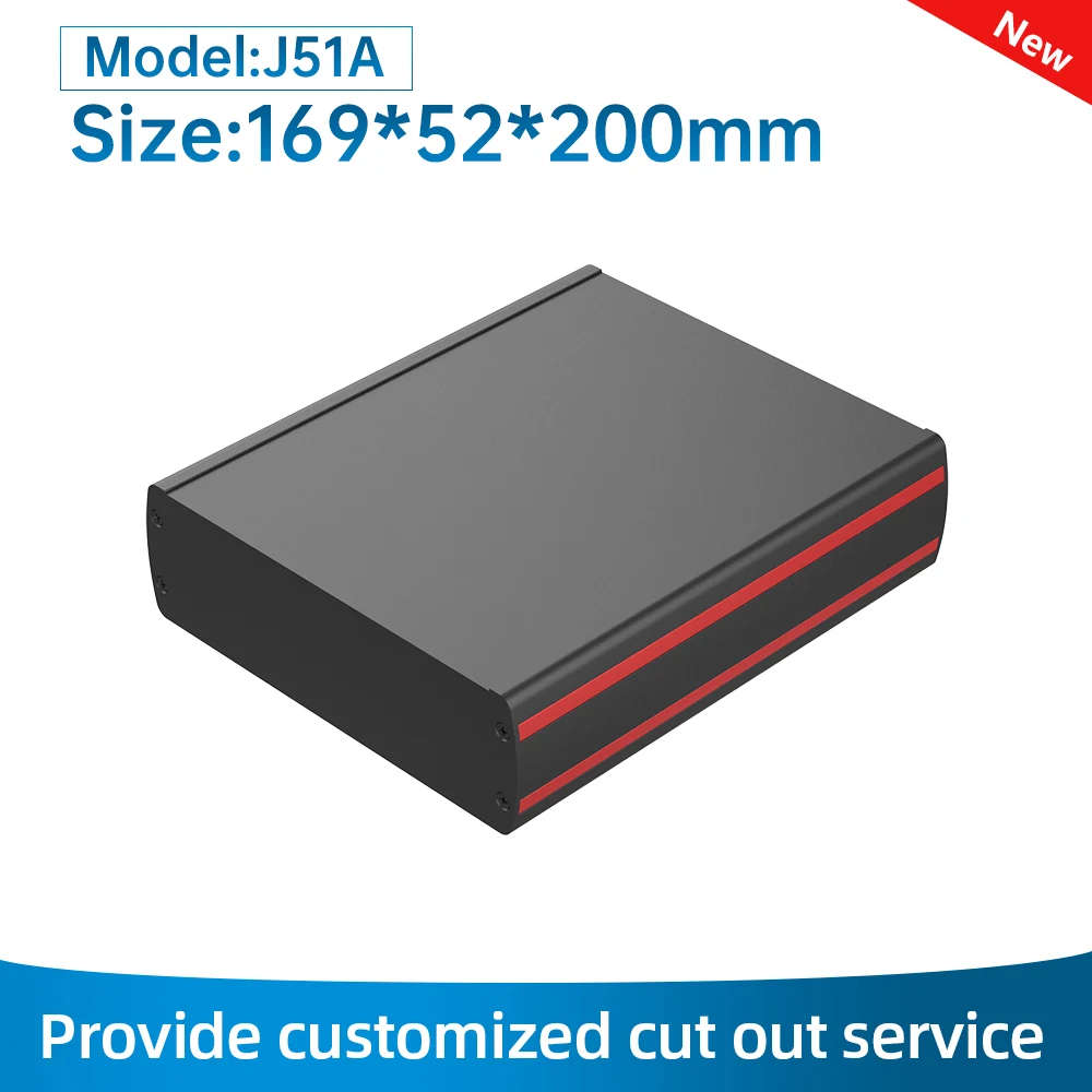 Customized Circuit Board Metal Case Power Module Universal Electronic Housing Aluminum Extruded Pcb Enclosure J51 169*52MM