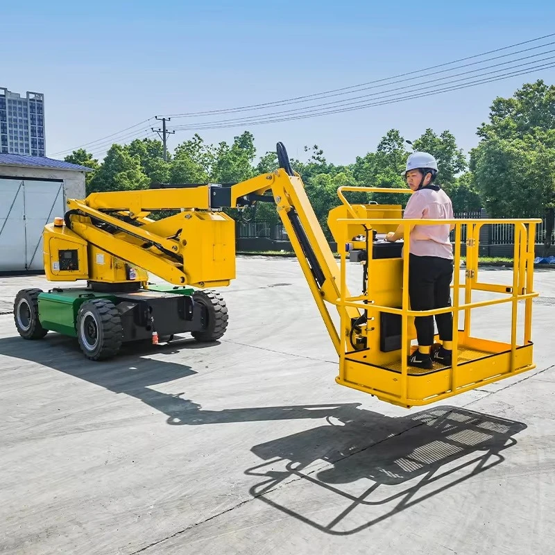 Diesel Articulated Boom Lift Truck Mounted 14m 16m Lift Aerial Elevated Work Platform with CE Certification Customized