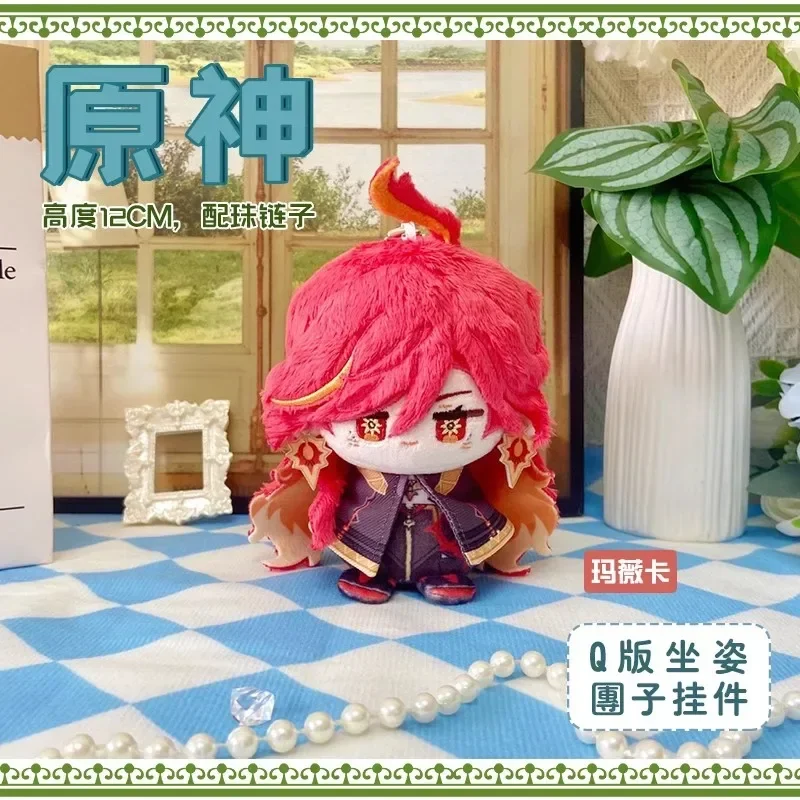 Game Genshin Impact Plush Doll Kinich Mualani Kachina Mavuika Keqing Klee Lumine Ayaka Yoimiya Aether Citlali Dainsleif Gift Toy