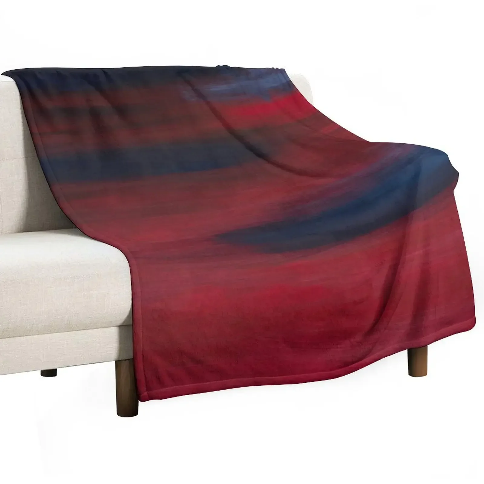 Red Blue Color Swipes Throw Blanket Blankets For Baby Decorative Sofas Blankets