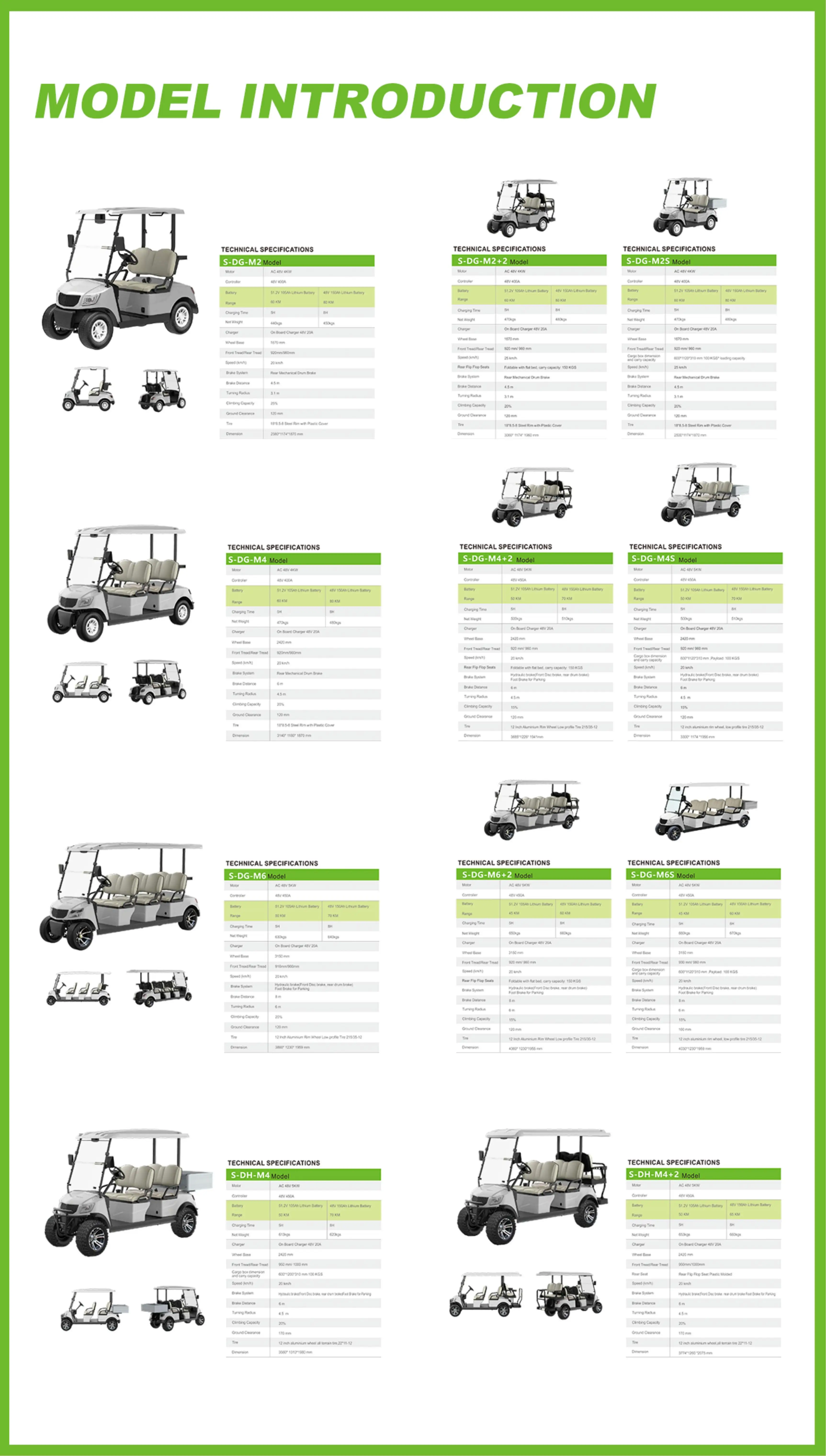 Carrello da golf elettrico a 2 posti omologato CEE più venduto Carrello da golf elettrico fuoristrada Buggy Club Car per golfisti e parti