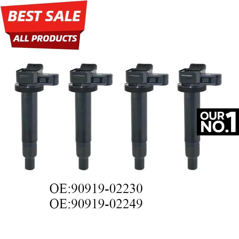 1/4PCS 90919-02249 Ignition Coil For Toyota HEIGHT MARK 2 CHASER VEROUS CRESTA SOARER CROWN CELSIOR LEXUS IS200 IS300 SC430