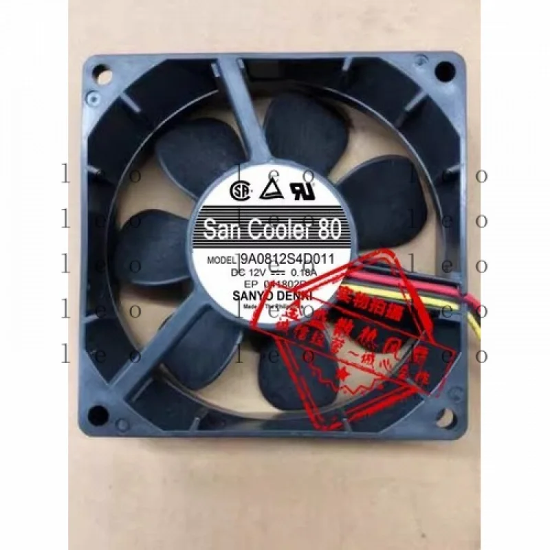 

CC for Sanyo 9A0812S4D011 8025 DC12V 0.18A 8CM 3-Wire Inverter Cooling Fan