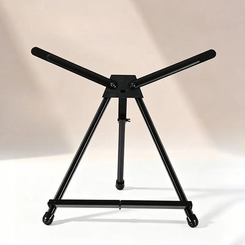 2026 Metal Easel Foldable Telescopic for Oil Painting Watercolor Indoor and Outdoor Sketching Desktop Display Stand