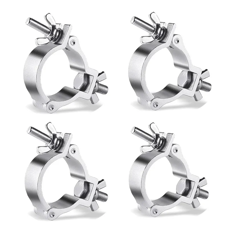 

4Pcs Aluminum Clamp100kg Load-bearing DJ Light Clamp Performance Stage Truss Clamp For 48-50mm Truss Stage Accessories