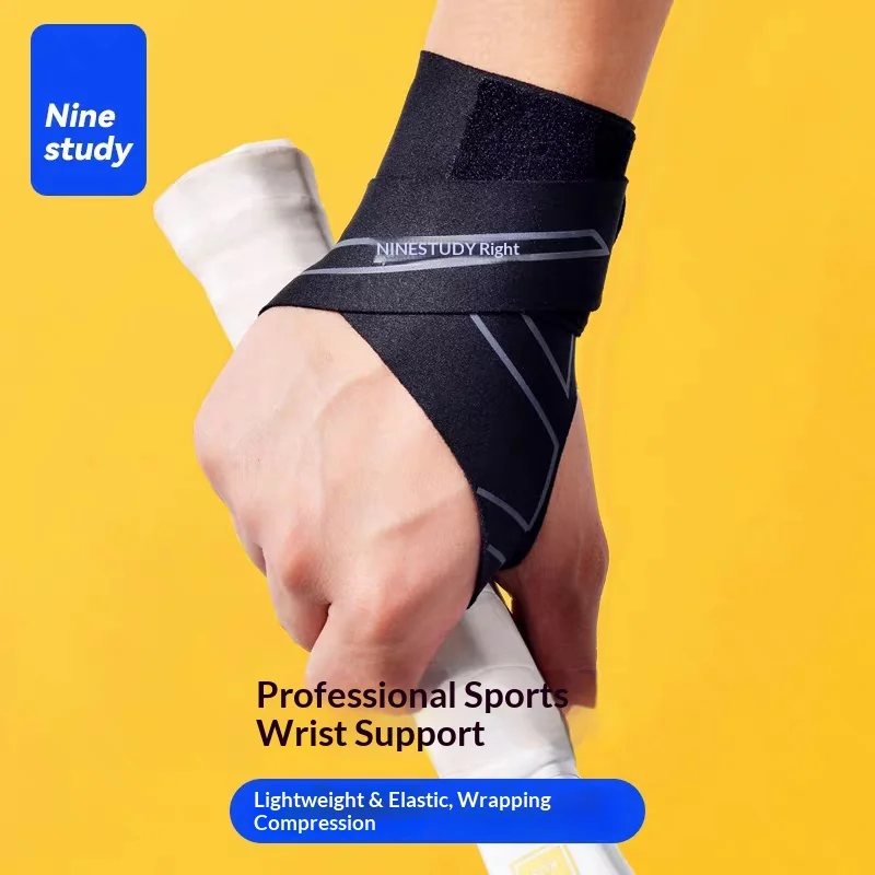 Nine Study Wrist Brace Adjustable Compression Wrist Support For Sprain Tendonitis Fitness Badminton Sports For Men Women