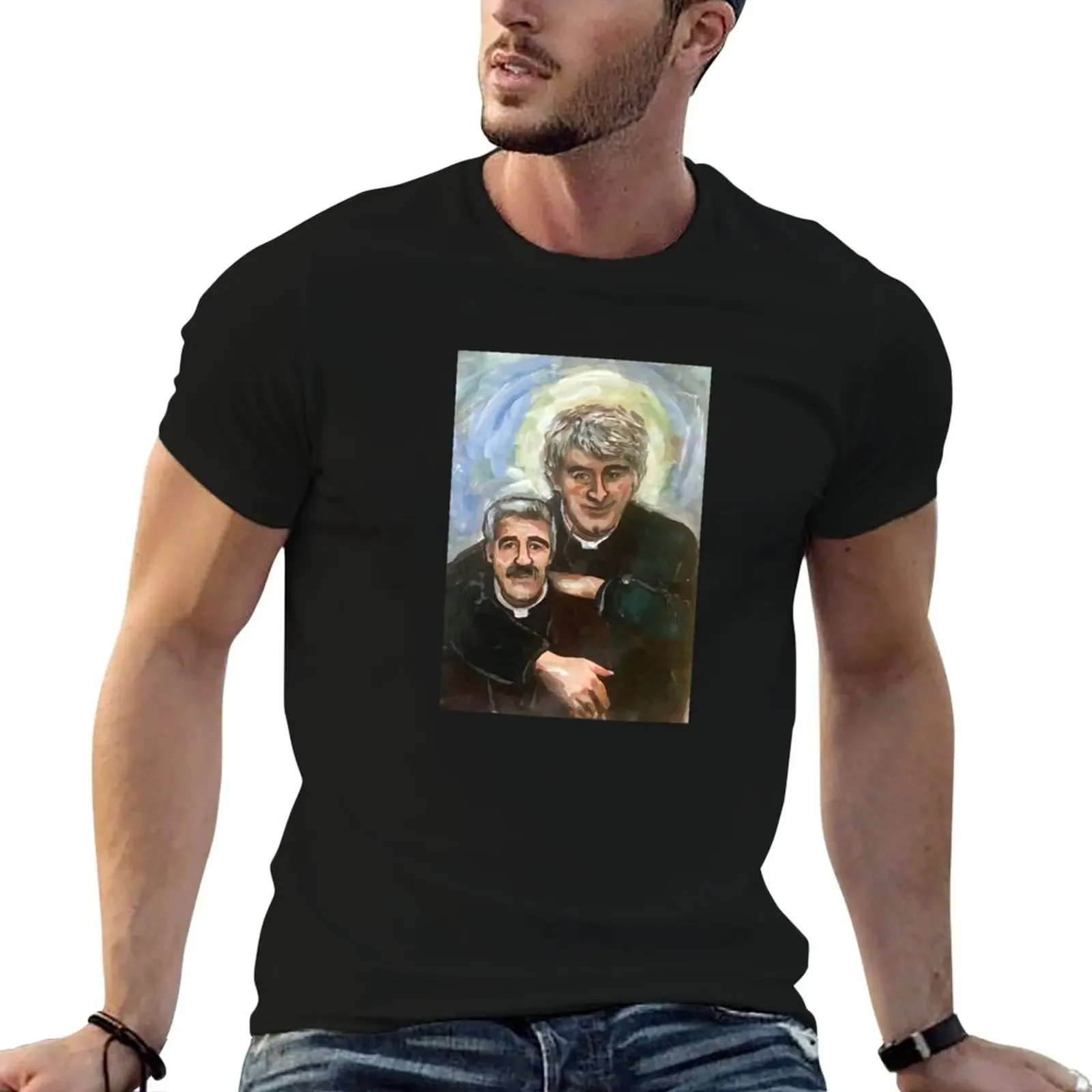 Entertaining Father Stone (Father Ted) T-Shirt basketball graphic tees oversizeds plus size men clothing