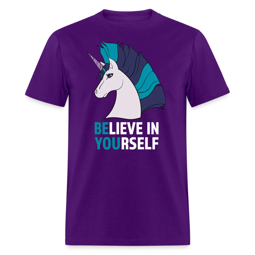 

Unicorn Believe In Yourself Positive Motivational Unisex T-Shirt