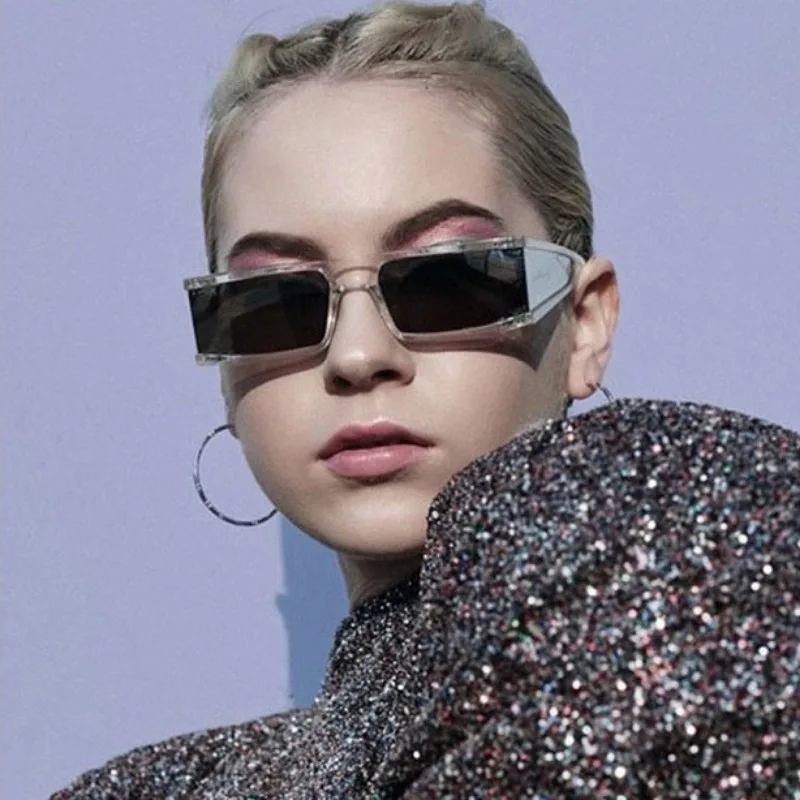 Kleine Quadratische Sonnenbrille Frauen Männer Punk Sonnenbrille Luxus Reise Shades Vintage Retro Lunette Femme UV400