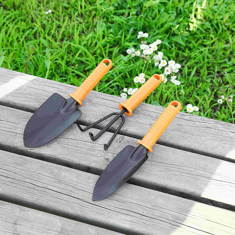 3Pcs Mini Shovel Rake Set  for Plants Bonsai Tools Garden  Hand  Wooden Handle Spade ature Planting 