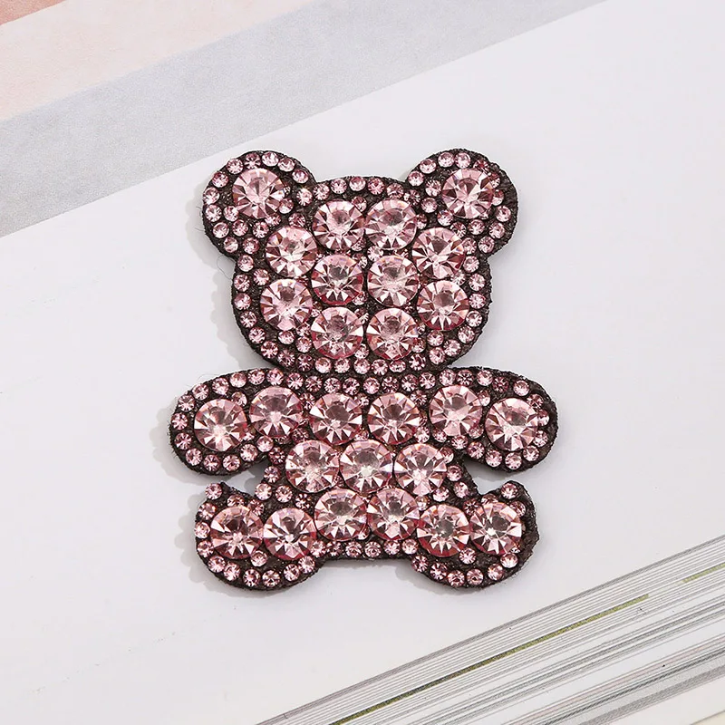 Patches DIY For Clothing Jacket Backpack Iron On Rhinestone Applique Sewing Decorative Badges BX020