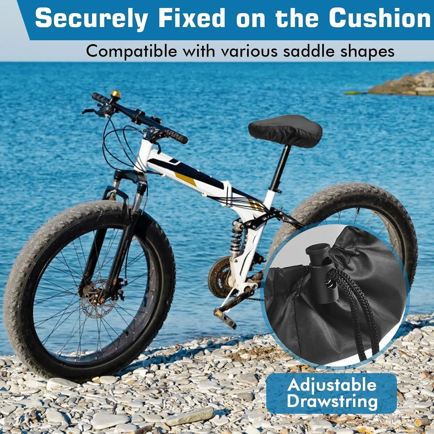 1/2pcs Bicycles Saddle Seat Rain Cover Dust-proof Cushion Protector Guard Outdoor Bicycle Seat Cover All Weather Saddle Cover - view 6