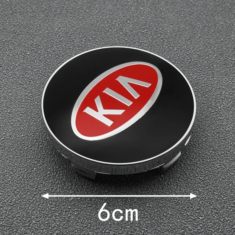 4PCS 60mm Car Wheel Hub Center Caps Rim Cover Badge Emblem Stickers Accessories For KIA Rio Ceed Sportage Cerato Sorento K3 K5