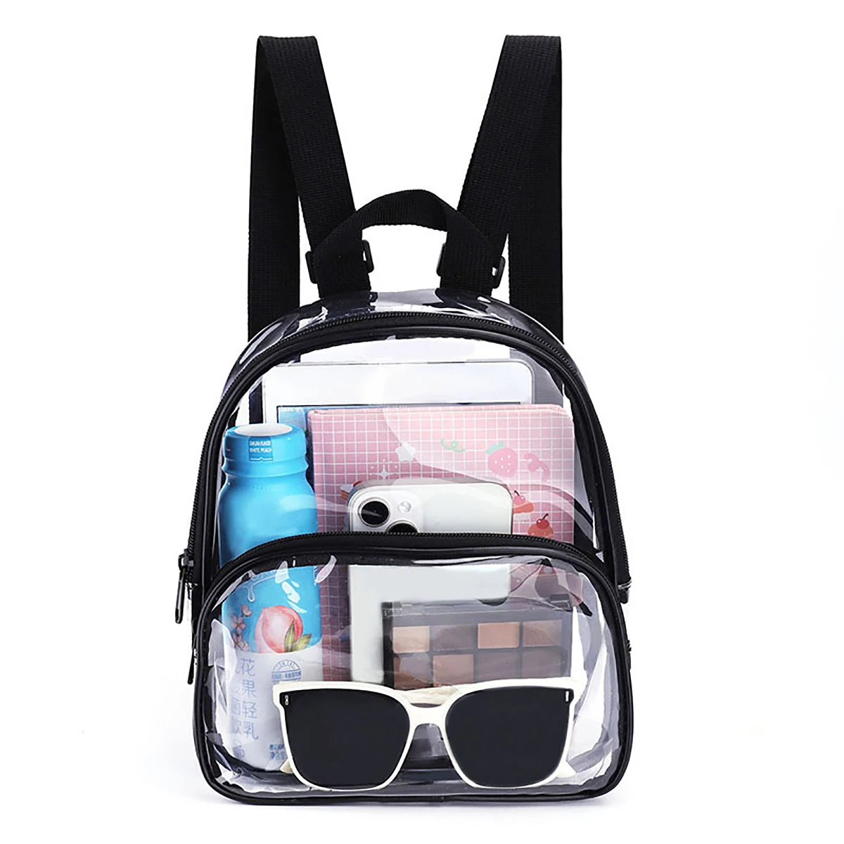 Transparent Pvc Waterproof Outdoor Women Backpacks Men Knapsack Students School Bags Female Casual Travel Rucksack Clear Bag