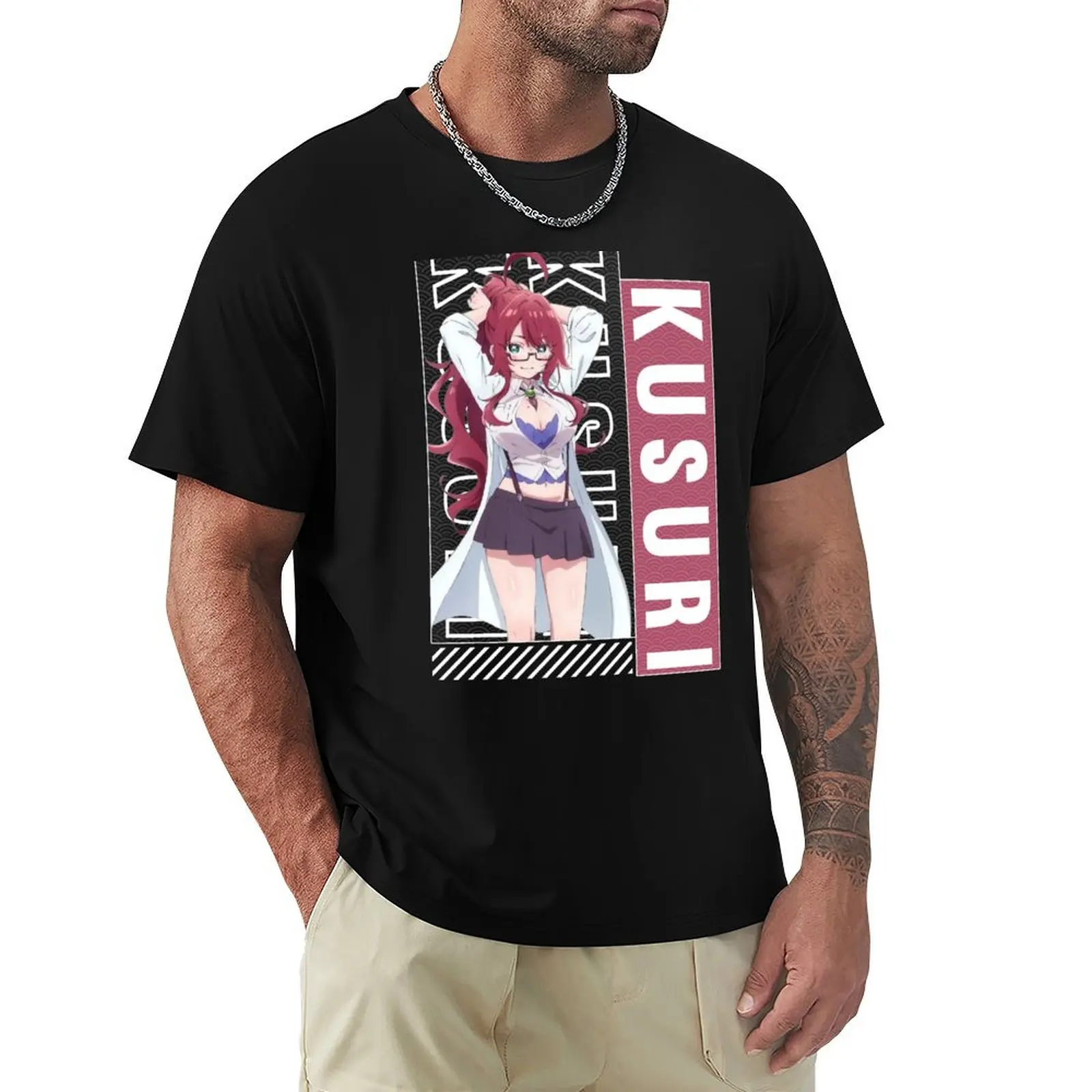 

Kusuri くすり The 100 Girlfriends Who Really Love You Hyakkano T-Shirt customizeds funnys T-shirt men