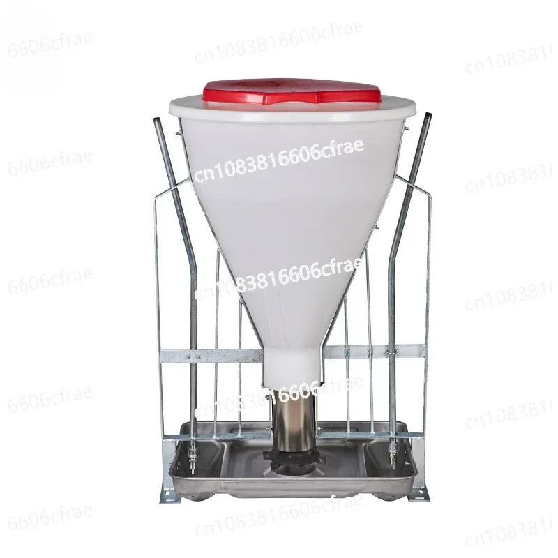 Pig Feeding Trough Fattening Pig Trough Automatic Feeder Dry and Wet Feeding Trough Stainless Steel Bucket Porridge Feeder