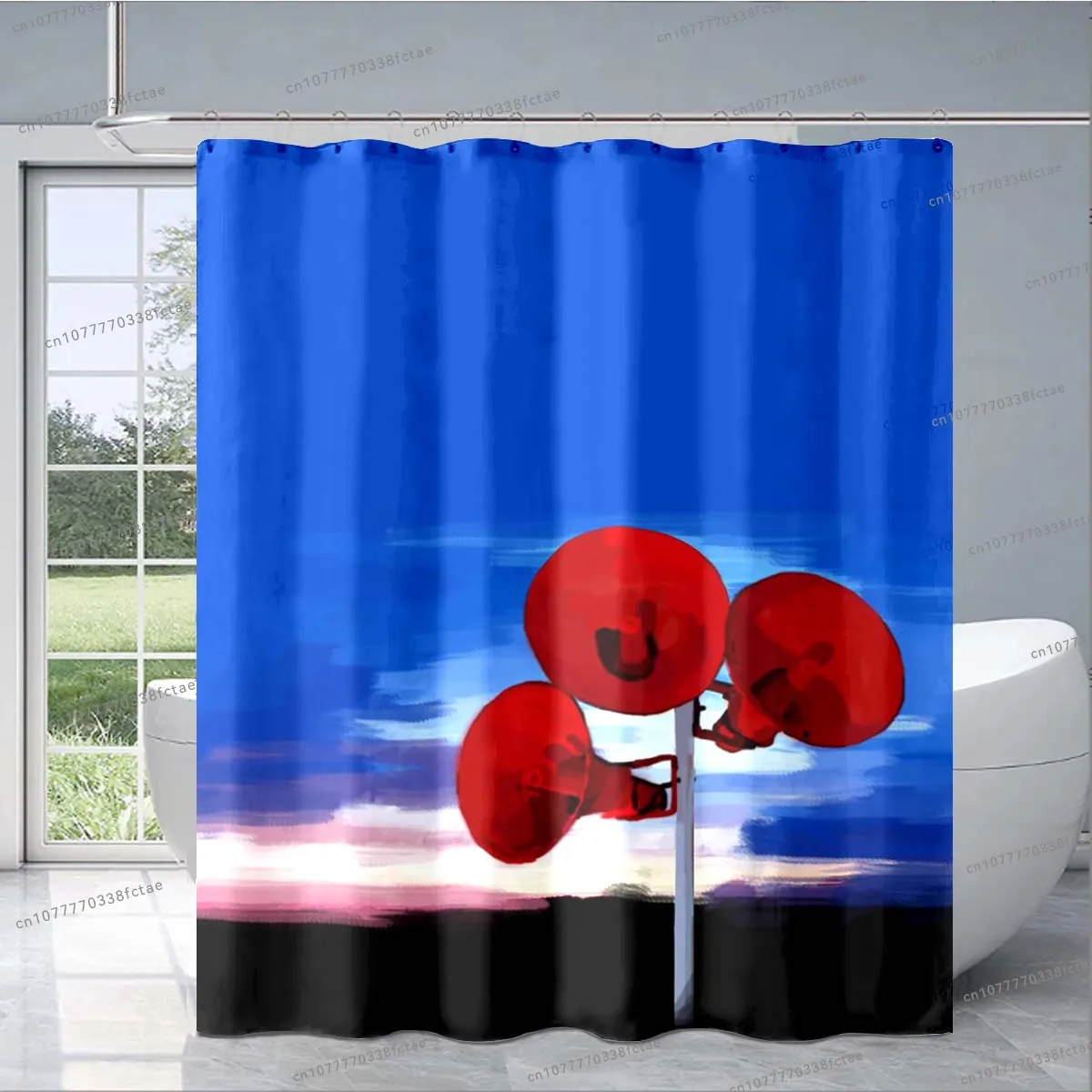 Depeche-Mode 3D Orchestra Shower Curtain Retro Band Pattern Shower Curtain Adult Bathroom Fashion Decorative Shower Curtain