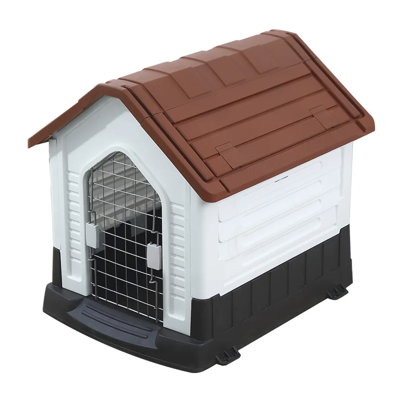 

Household Pet Outdoor Kennel Plastic Rainproof Outdoor Dog House Dog Villa, Dog Cage