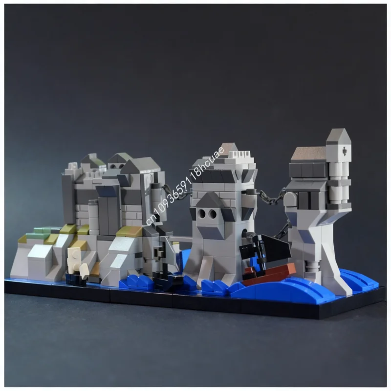 

812pcs MOC Iron Isles Pyke Castle Game Throneses Model Building blocks Assemble Brick creative toys Christmas gifts