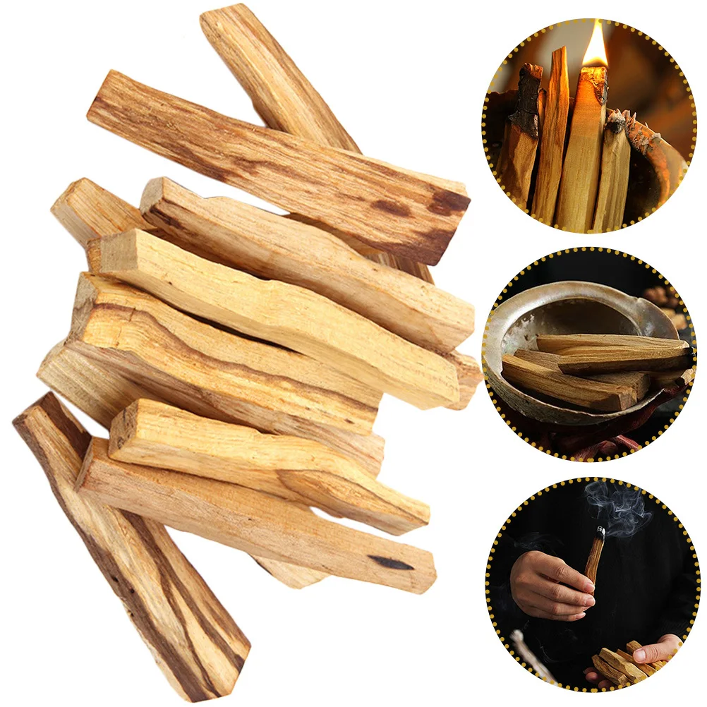 

10Pcs Holy Wooden Incense Stick Natural Smudging Sticks for Meditation Yoga Aromatherapy Air Purifier Stress Relief Fragrance