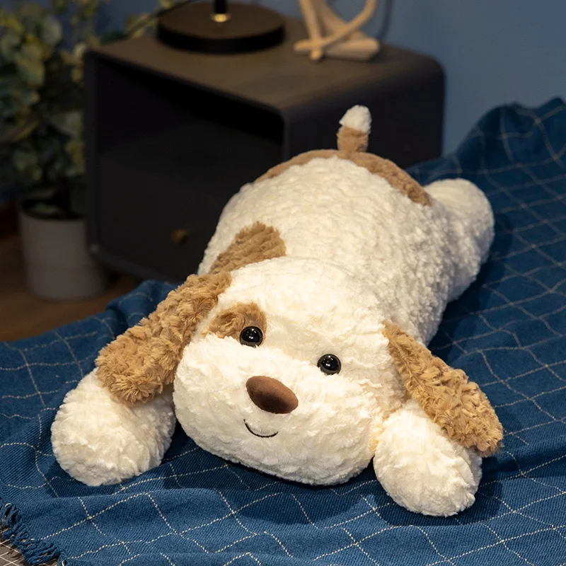 Giant Plush Toy Big Sleeping Dog Stuffed Kawaii Long Haired Puppy Dog Soft Animal Toy Soft Pillow Baby Girls Birthday Gift