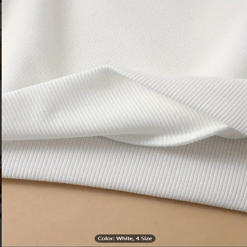 Sweater Putih Wanita Atasan Pullover Besar Kasual Gambar Cetak Grafis Bir Minggu untuk Pecinta Gaya Lucu Katun Murni Nyaman
