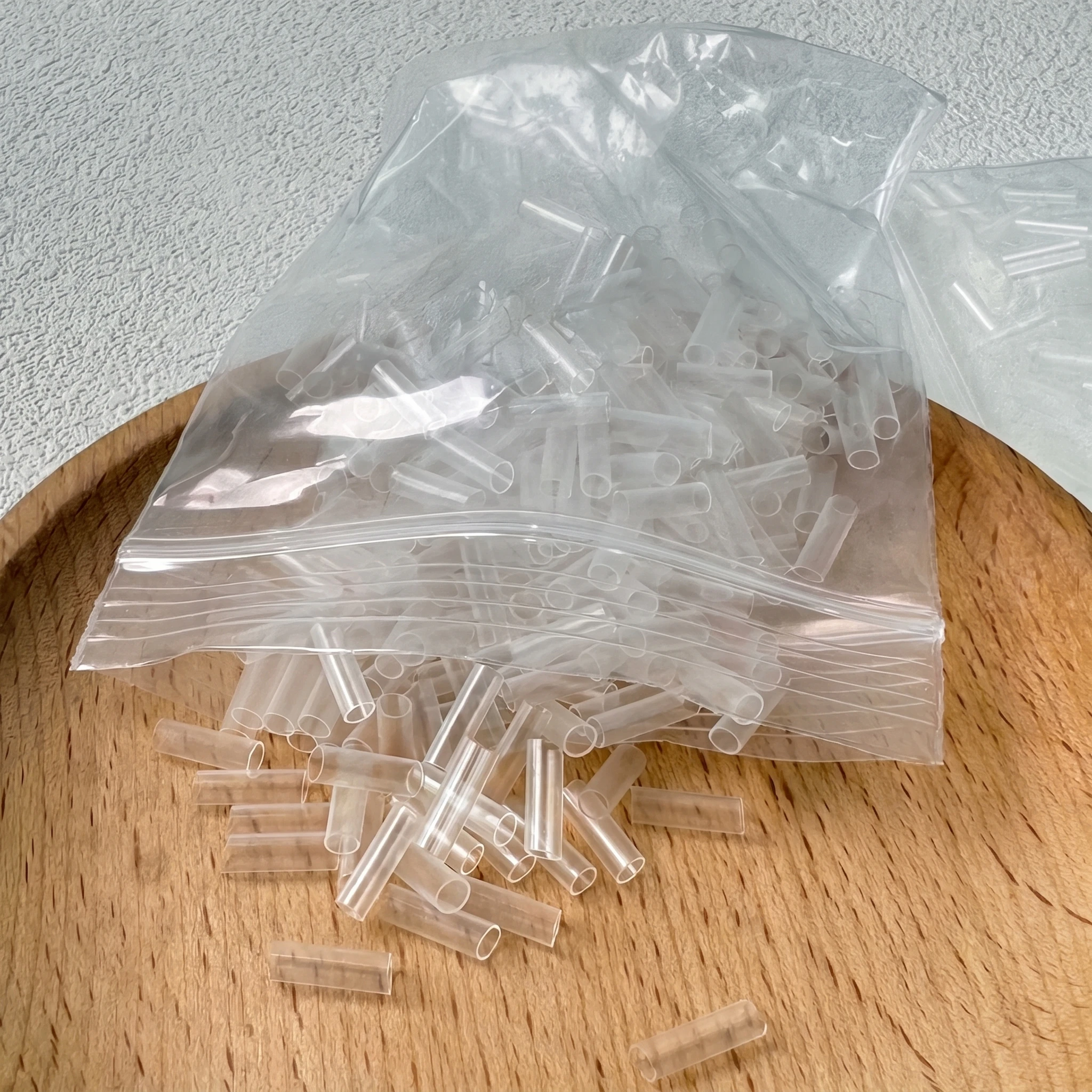 Clear Silicone Lined Micro Rings Tubes for I Tip Hair Extensions, Transparent Hair Extension Beads Tool Accessories view 5